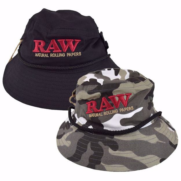 Raw Smokerman Bucket Hat Black/Camo available in India on Jonnybaba