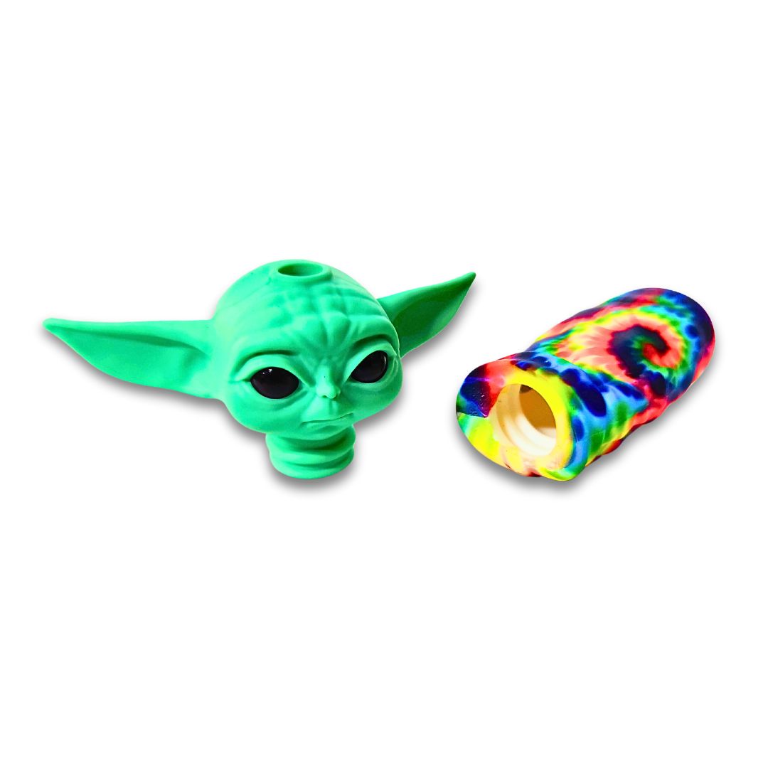 Baby Yoda Silicone Pipe - Designer