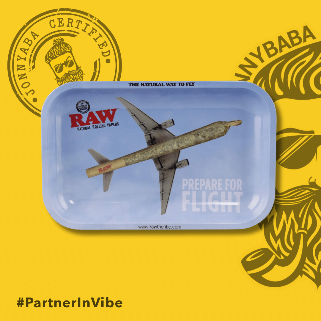 Raw Prepare For Flight Rolling Tray - Small