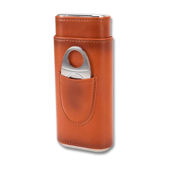 Cigar Case with Cutter | 3-Finger