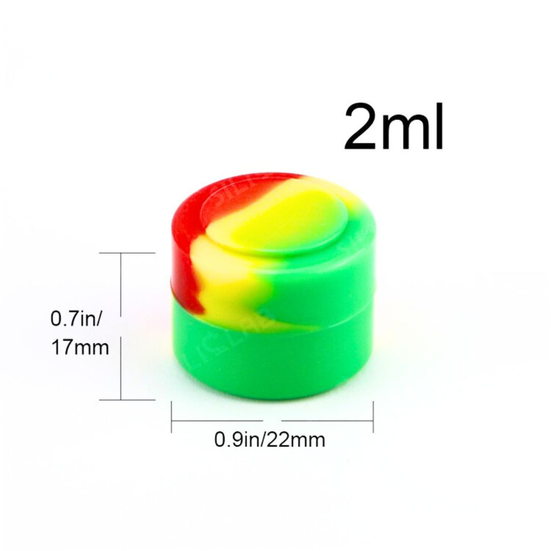 Classic Round Silicone Container - 2ml in Sizes