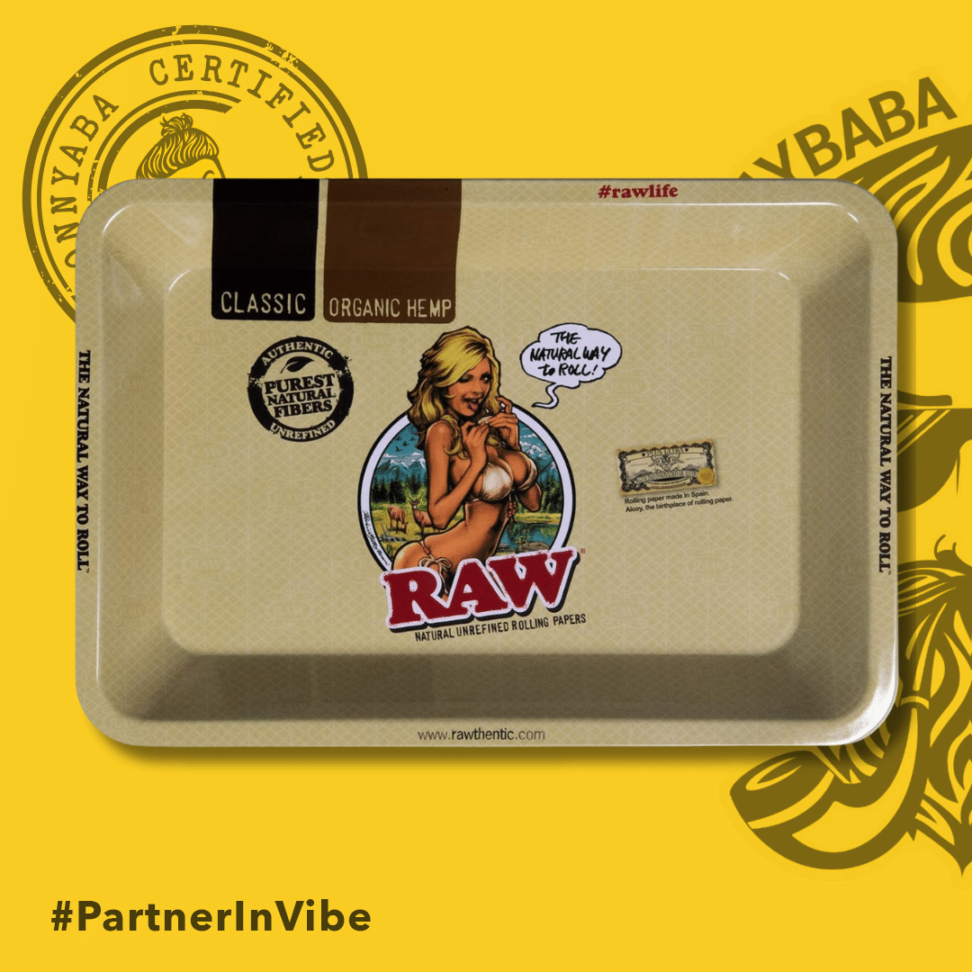 RAW Girl Rolling Tray - MINI