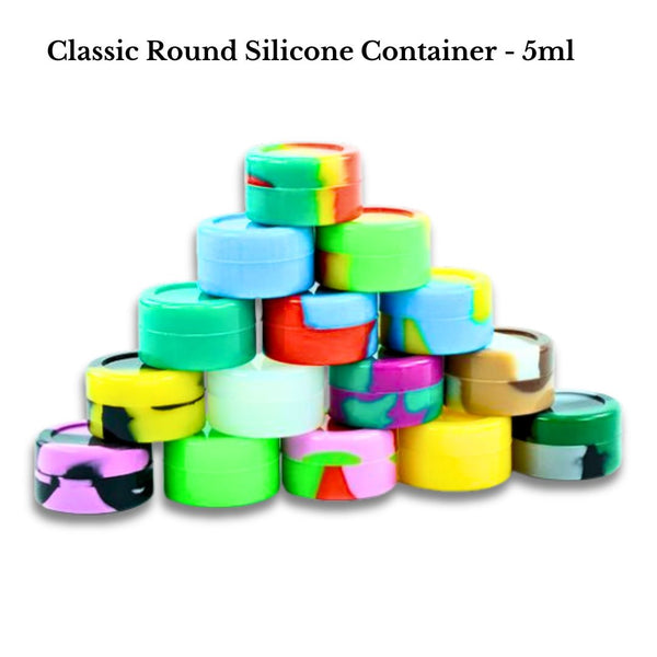 Classic Round Silicone Container - 5ml