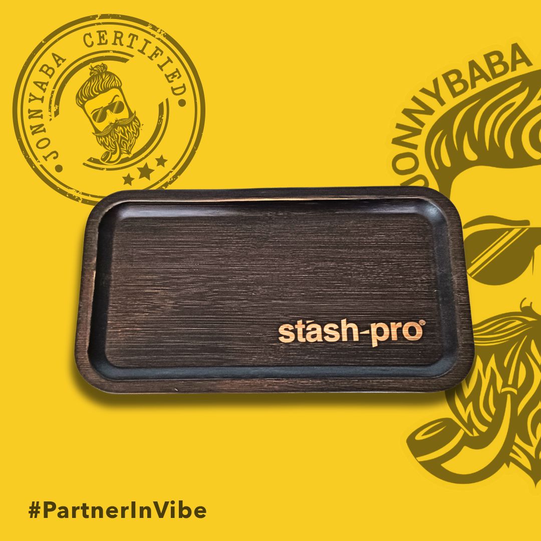 Stash Pro Wooden Rolling Tray Rectangular