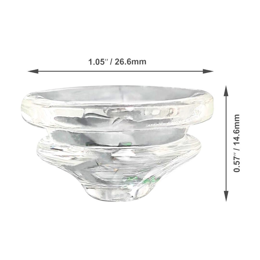 Conical glass screen bowls sizes

