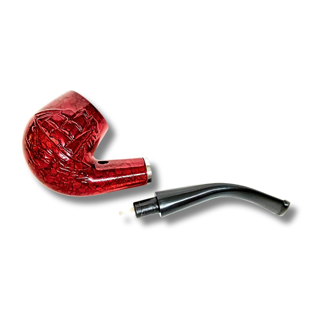 Classic Red Smoking Pipe