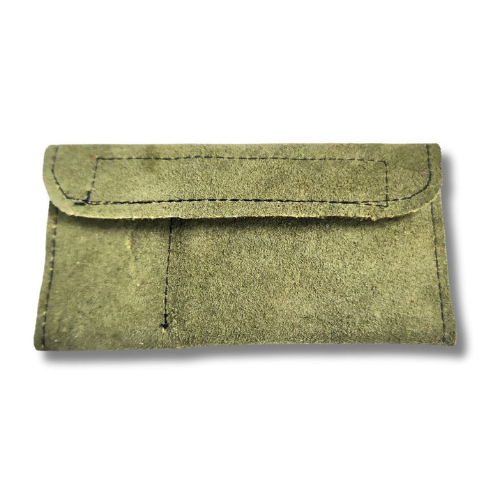 Suede Leather Pouch Pipe Case Pocket Sniffer Kit