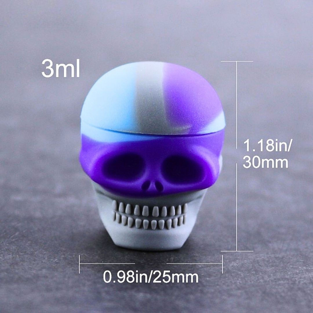 Skull Silicone Container with sizes