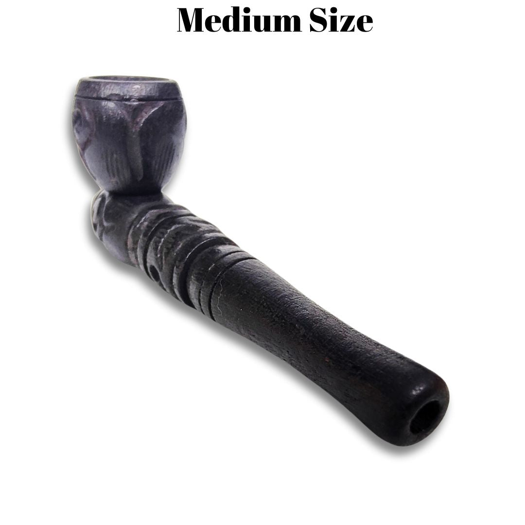 Handmade Wooden Smoking Pipe - Medium size