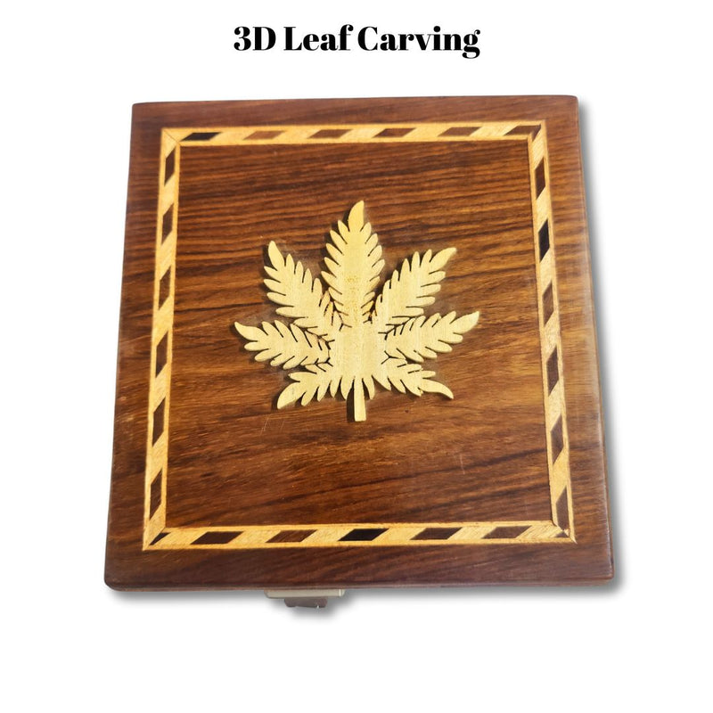 Wooden - 3d Leaf Carving