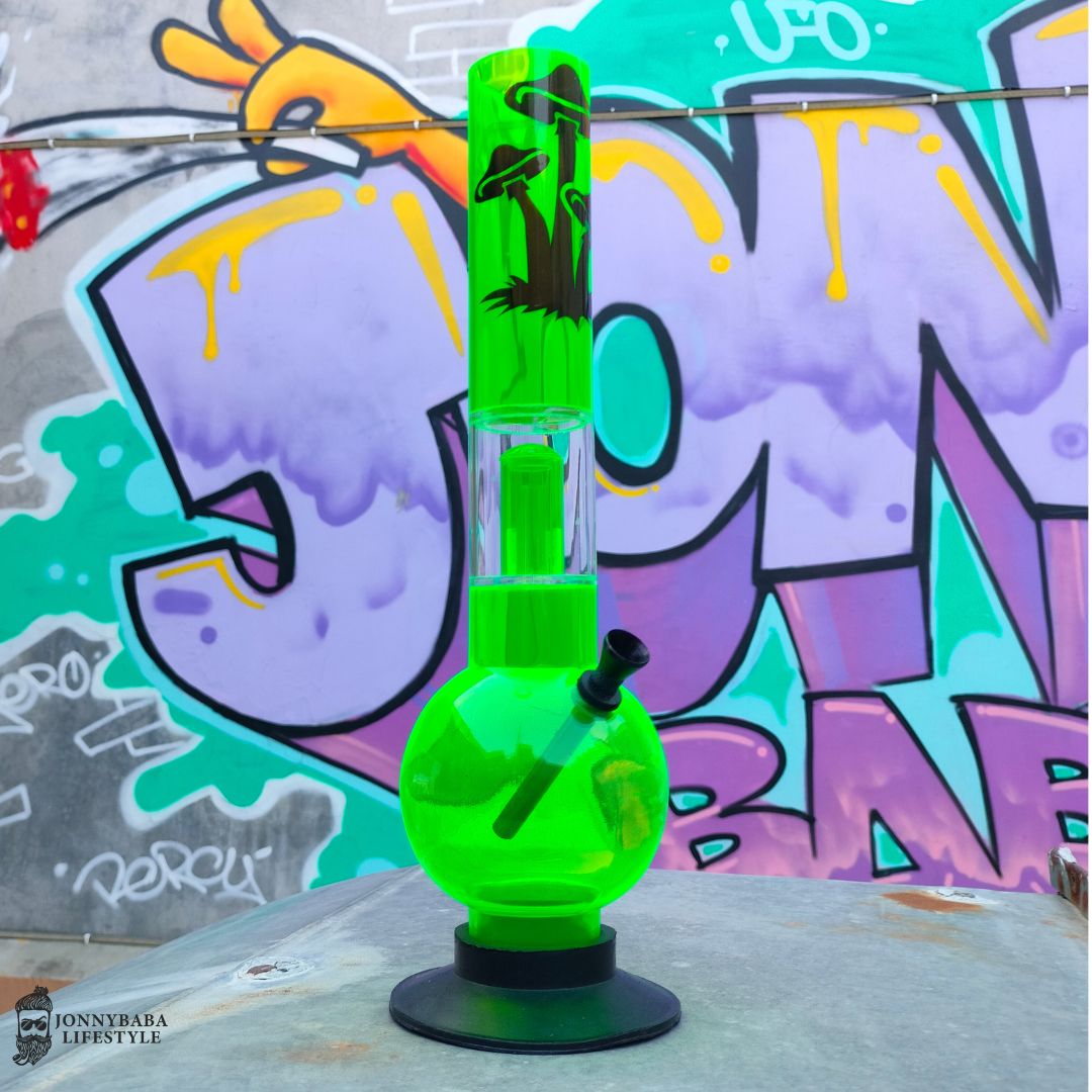 Acrylic Bong Single Percolator Verdant - 14 Inch