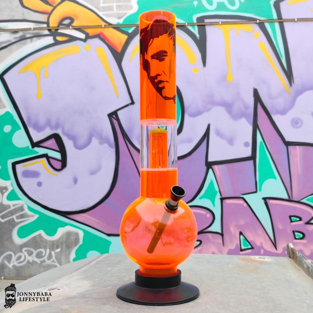 Acrylic Single Percolator Bong Tangerine - Elvis Presley 