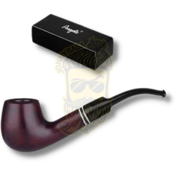 Angelo Pipe Capri Brown Ring - Bent Tobacco Pipe - Jonnybaba