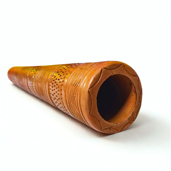 Handmade clay chillum 6 inch india