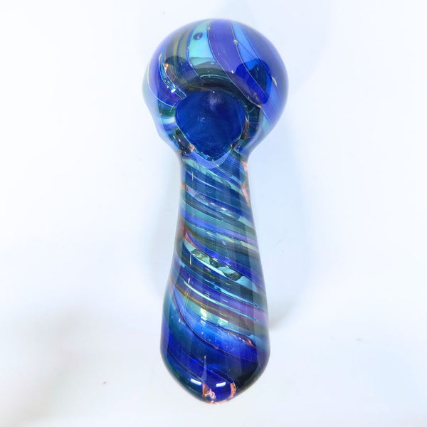 Aqua Storm Handmade Glass Pipe – 5 inch