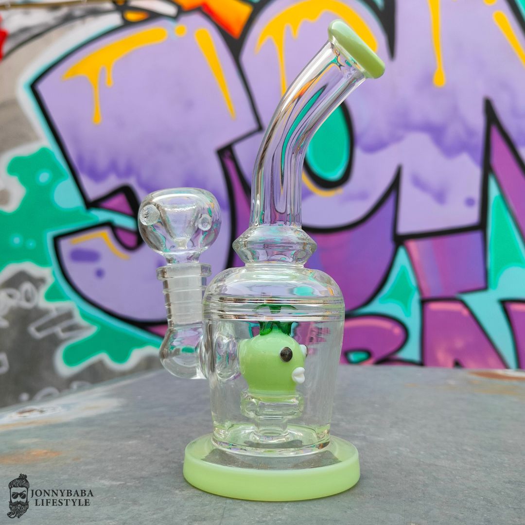 Birdy Percolator Glass bong - light green