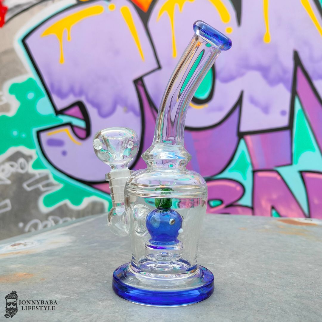 Birdy Percolator Glass bong - Blue