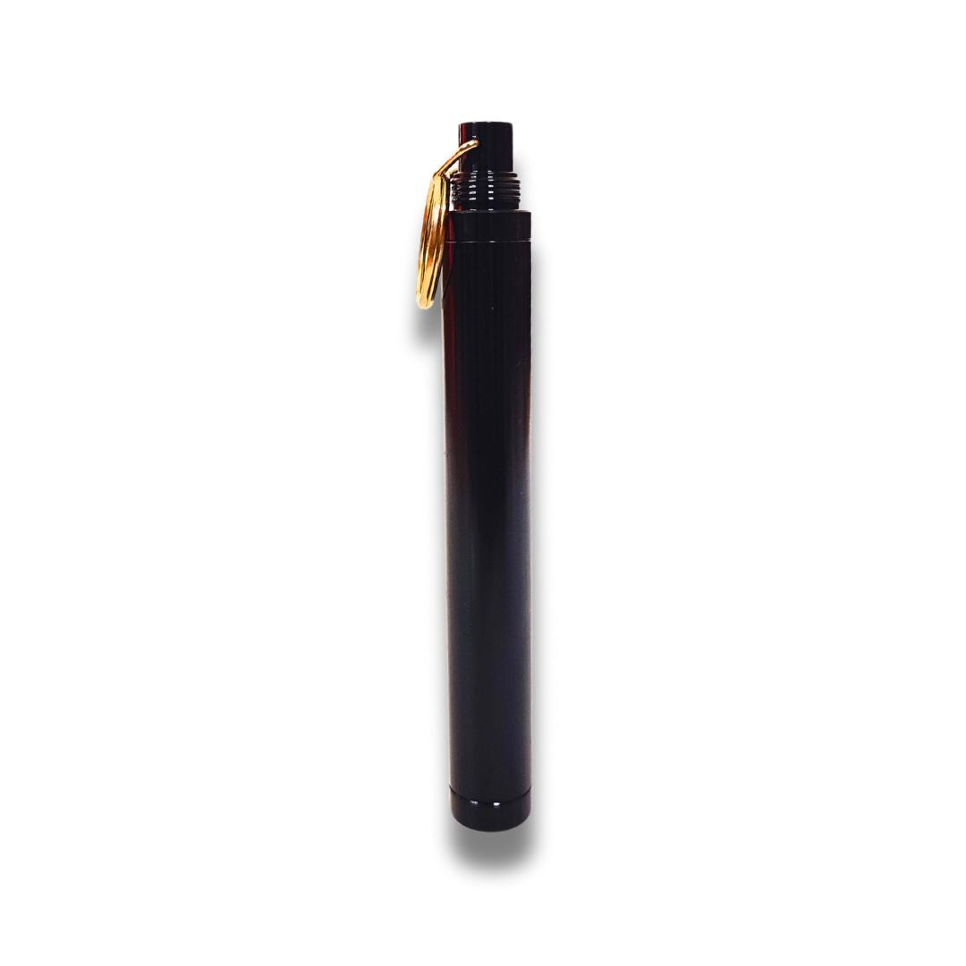 Aluminum Doob Tube with Keychain with Black color