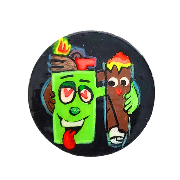 Blunt Buddies Hand-Painted Metal Grinder – 42mm