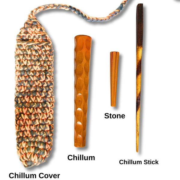 Handmade clay chillum