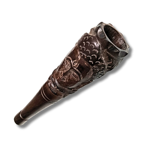 Buddha Wooden Chillum - 6 inch

