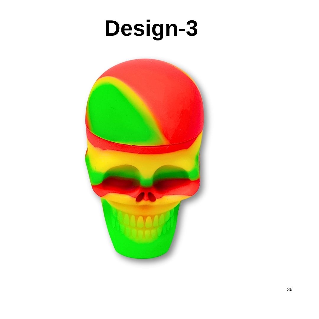 Skull Silicone Container Design-3