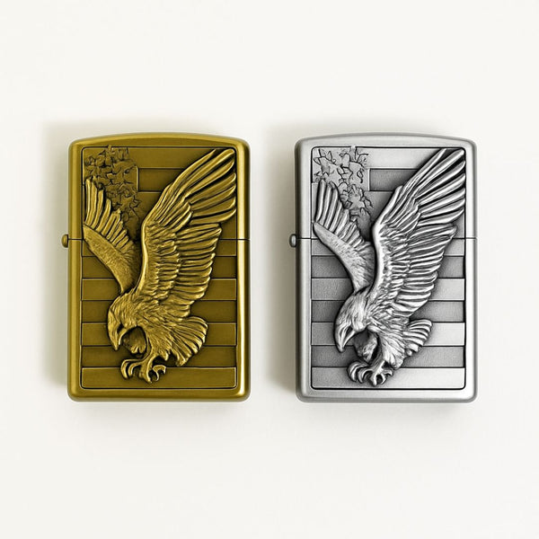 Eagle Metal Windproof Refillable Pocket Lighter