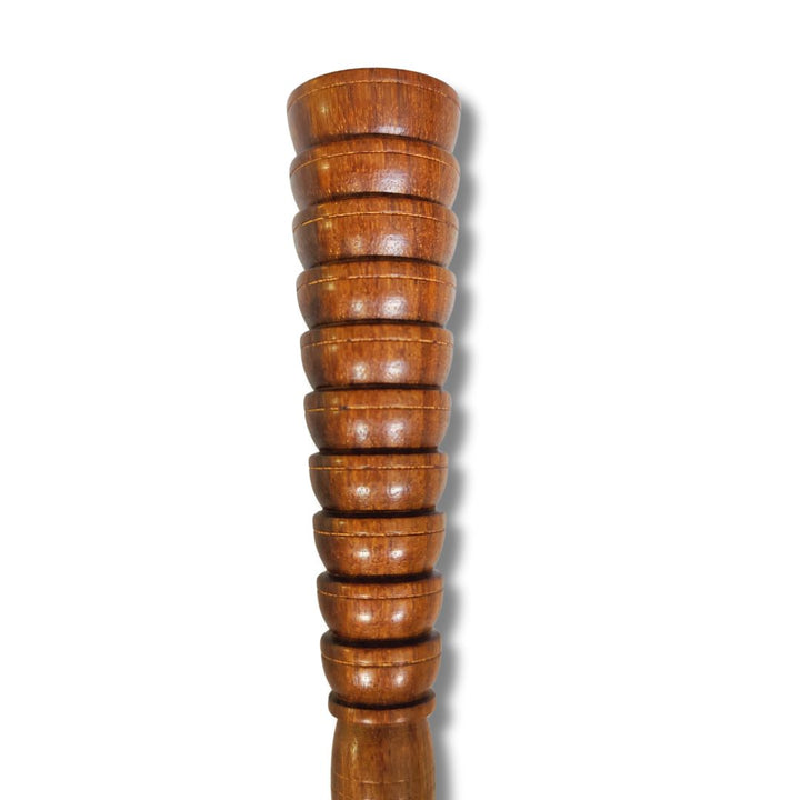 Wooden chillum smoking