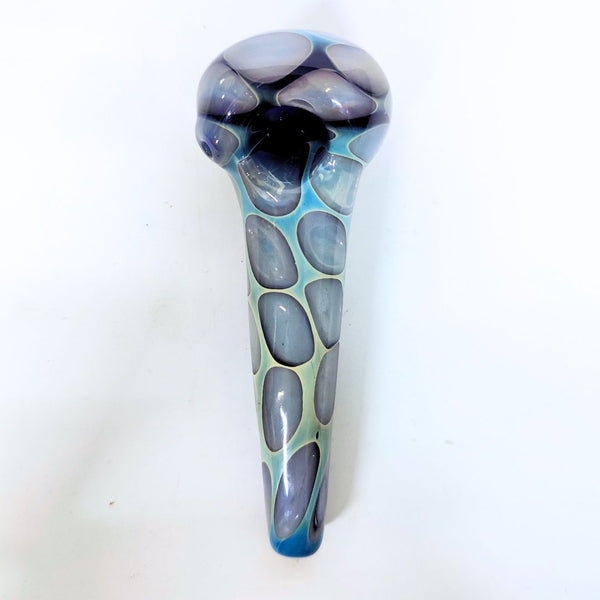 Frostbite Glow Handmade Glass Pipe – 6 inch