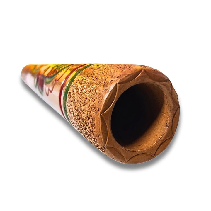 Handmade clay chillum 6 inches, India