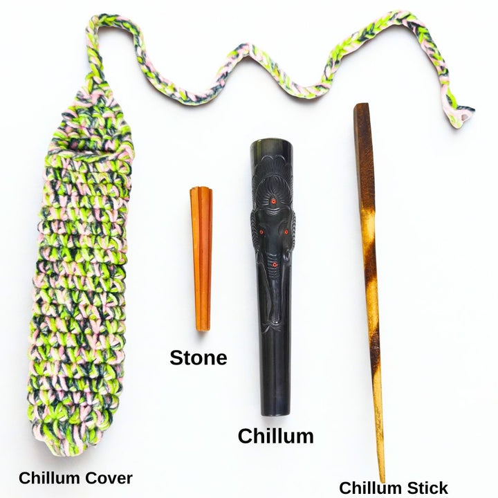 Ganesha black clay chillum price