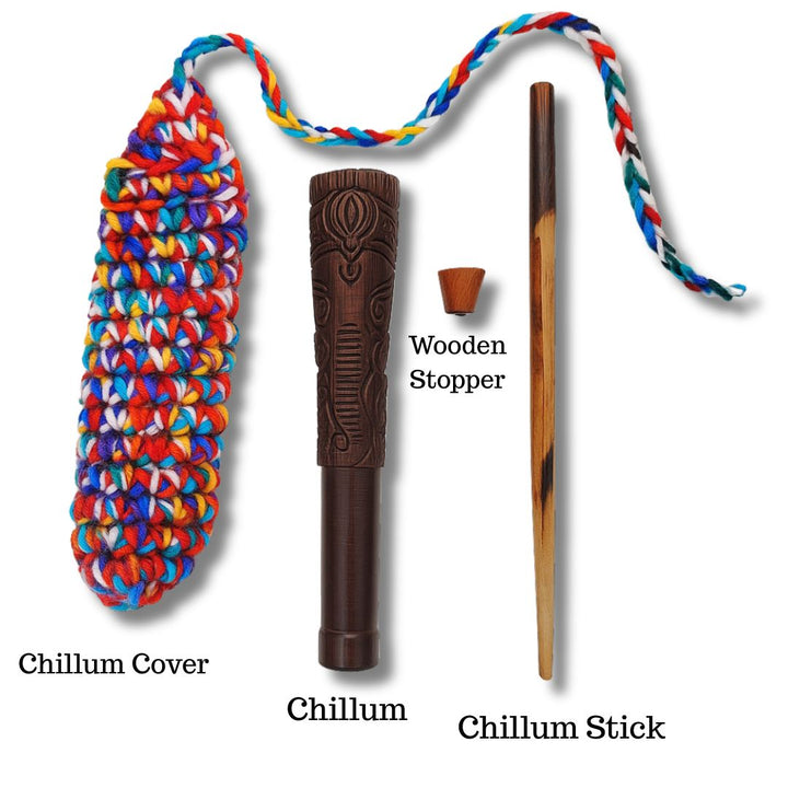 Ganesha Wooden Chillum – 6 Inch (Design-2)