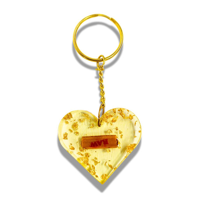 RAW Gold Resin Keychain

