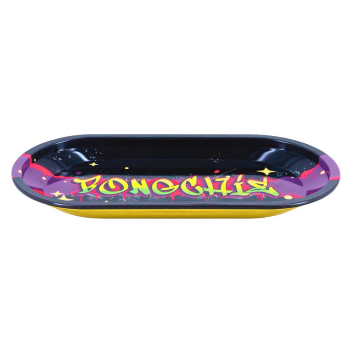 Colorful Rolling tray with Bongchie branding on a white background