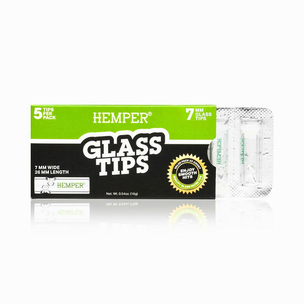 Hemper Glass Filter Tips 7mm | 5 Pack