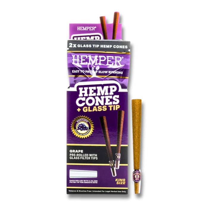 Hemper Glass Tip Hemp cone Grape in india