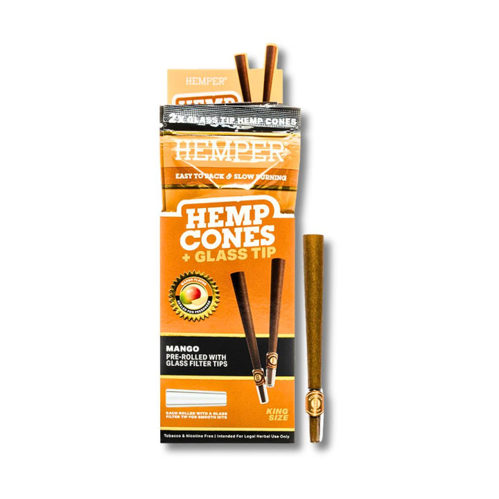 Hemper Glass Tip Hemp cone Mango in price