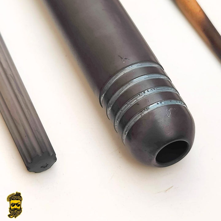 Close-up of a Kaio Italian chillum on a white background