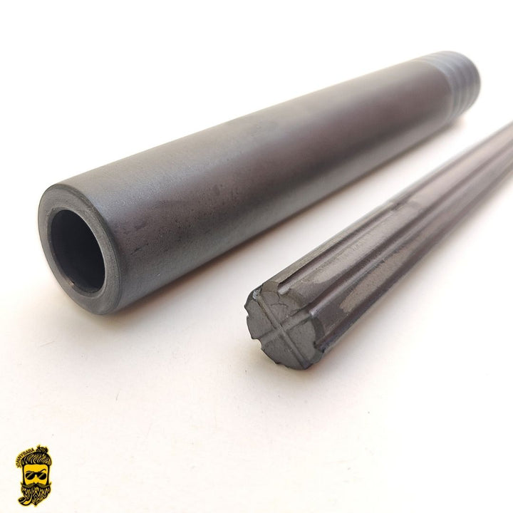 Kaio pipe with stone on white background