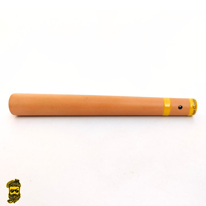 Kaio Italian clay chillum/pipe on white background