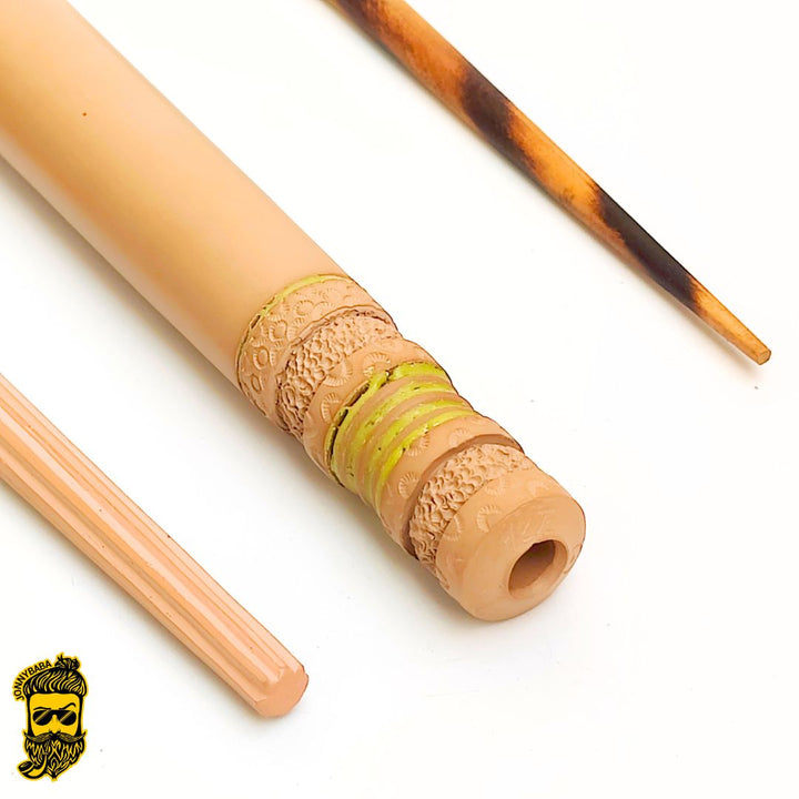 Kaseki Italian Clay Chillum with poker