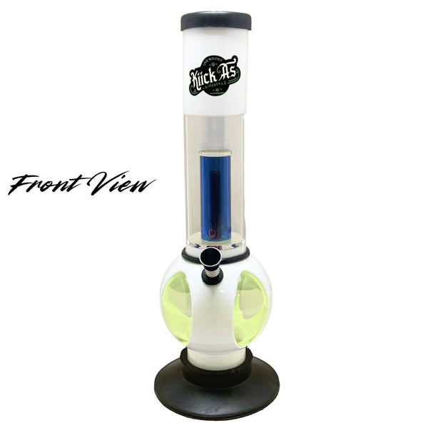 Bong with 'Kick Ass' branding on a white background