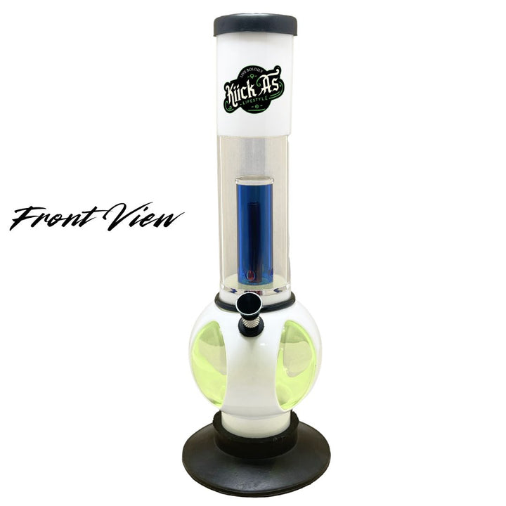 Bong with 'Kick Ass' branding on a white background