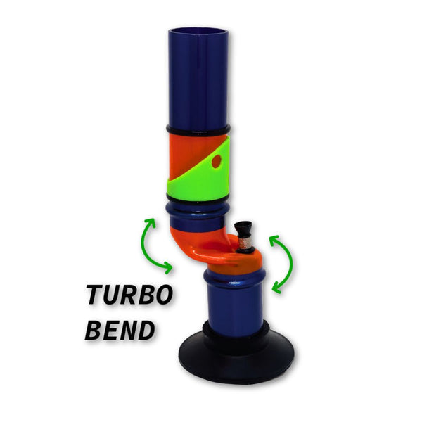 Kiick As Z-Twist Acrylic Bong - 12 Inch