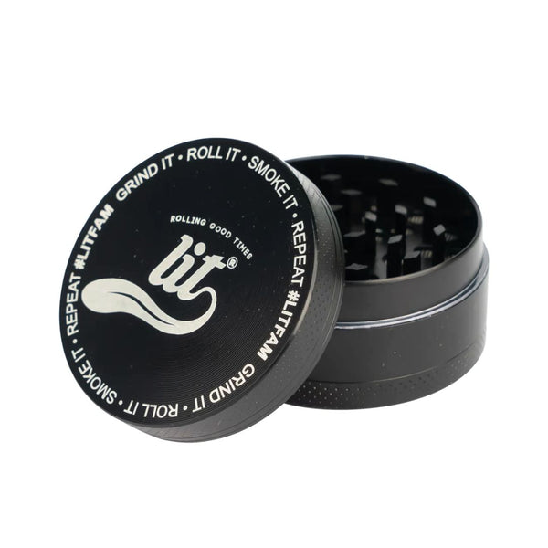 Lit Metal Herb Grinder – 50mm