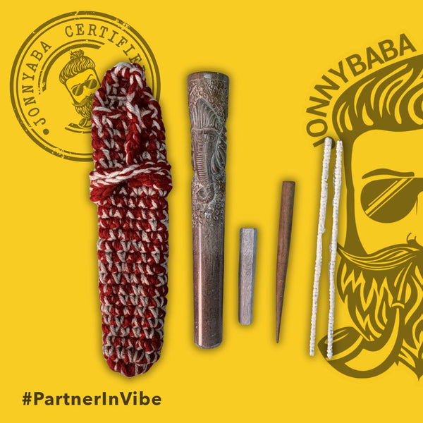 Marble Ganesha Chillum - 8 Inch Size