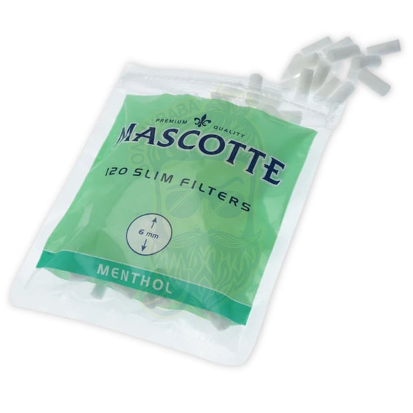 Mascotte Menthol Cotton Filters - 15 x 6 mm