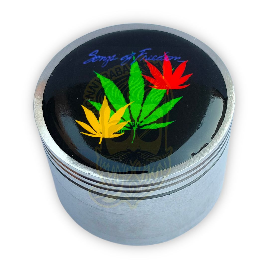 Metal Herb Grinder With 3D Sticker