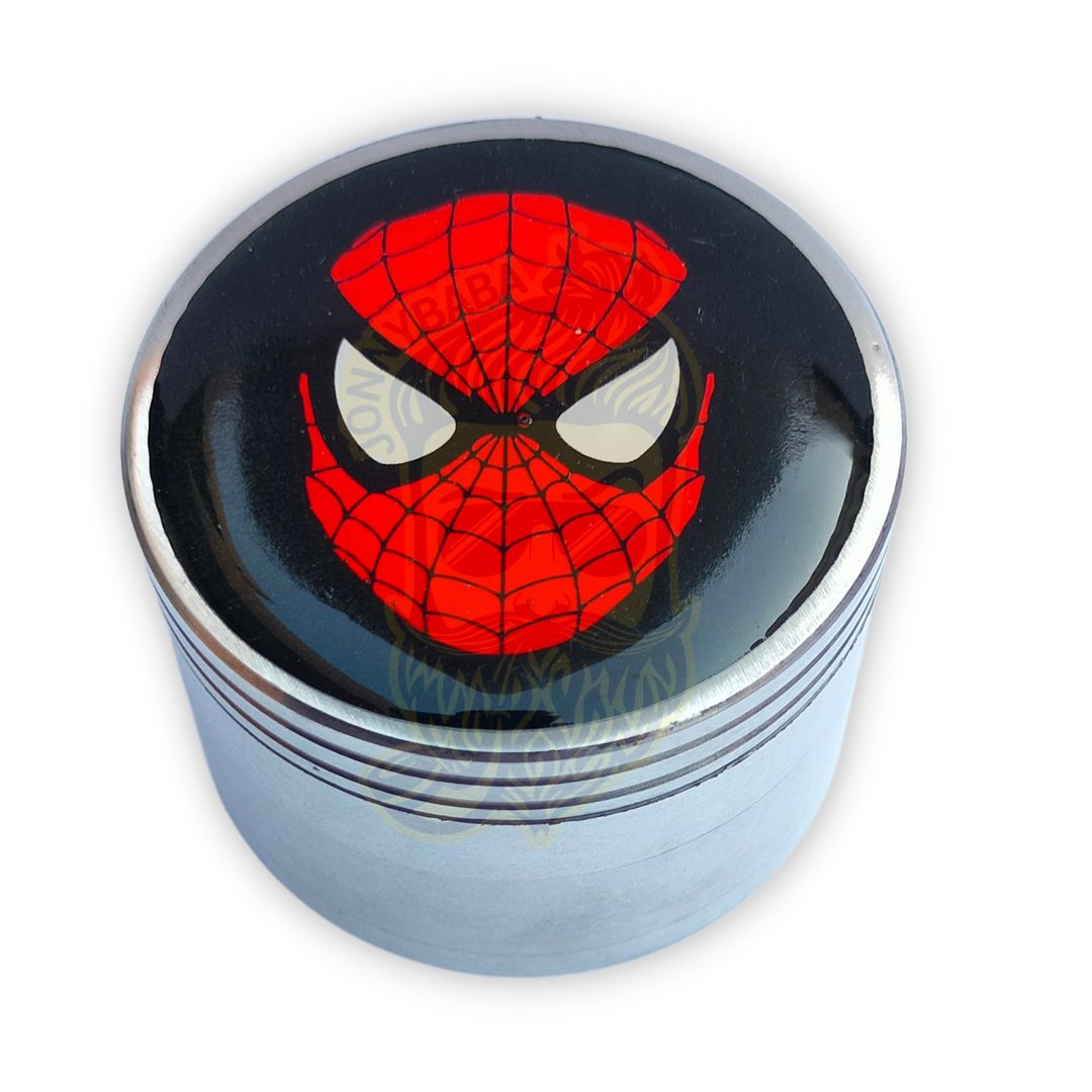 Metal Herb Grinder With 3D Sticker - Spidey