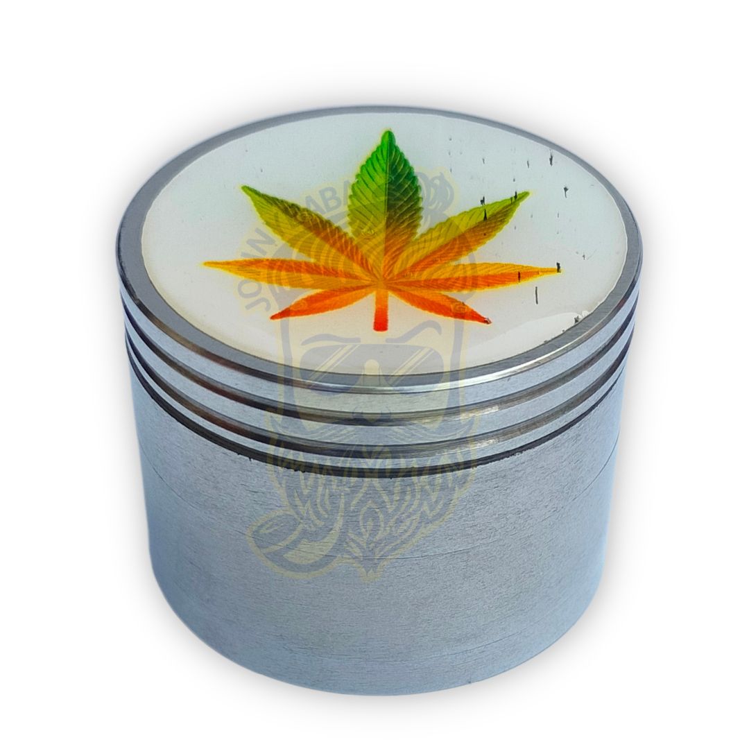 Metal Herb Grinder With 3D Sticker 42mm 